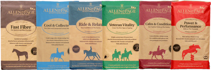 The Allen & Page Quality Horse Feeds Range